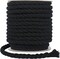 8Mm Macrame Cord, 59 Feet 3Ply Twisted Craft Cotton Rope Thick Nautical Rope for Crafts, Wall Hangings, Plant Hangers, Knotting, Rope Basket Making (Beige)